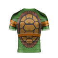 Ninja Turtle Mikey Cosplay Rash Guard