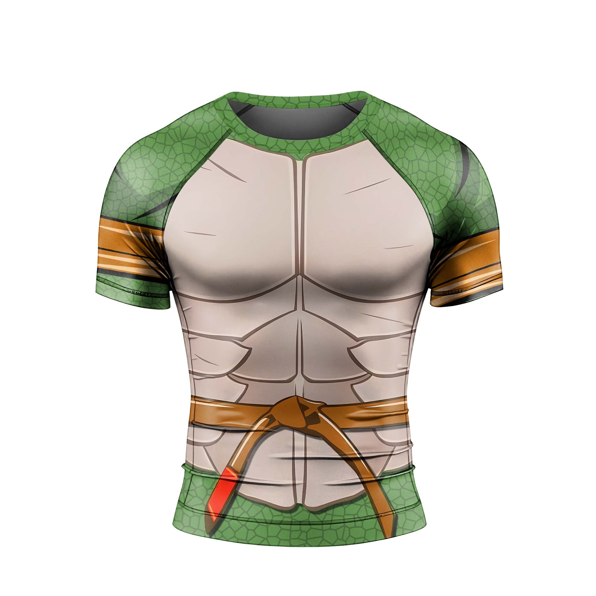 Ninja Turtle Mikey Cosplay Rash Guard