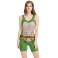 Ninja Turtle Mikey Cosplay Wrestling Singlet