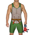 Ninja Turtle Mikey Cosplay Wrestling Singlet