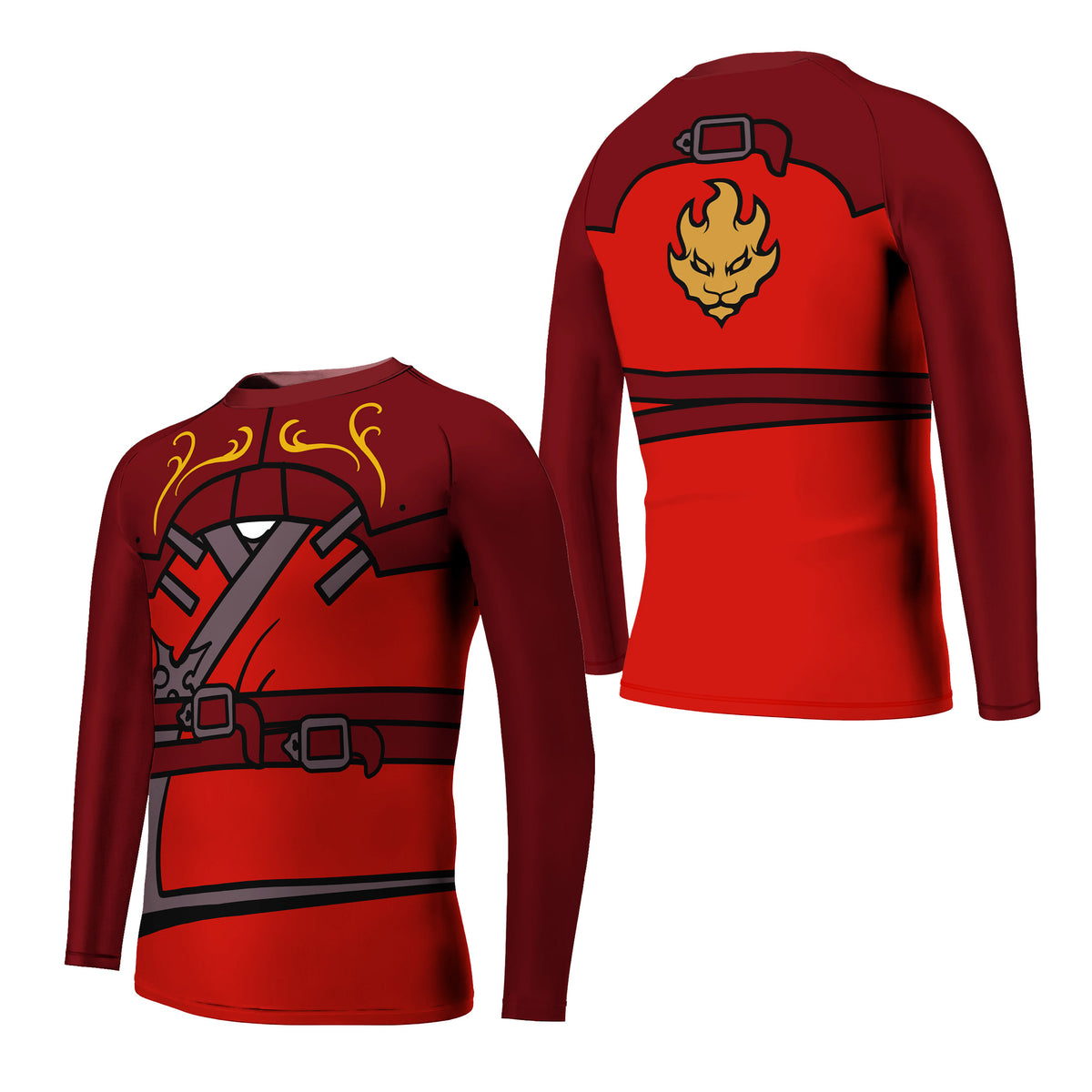 Ninjago Kai Fire Ninja Kids Rash Guard