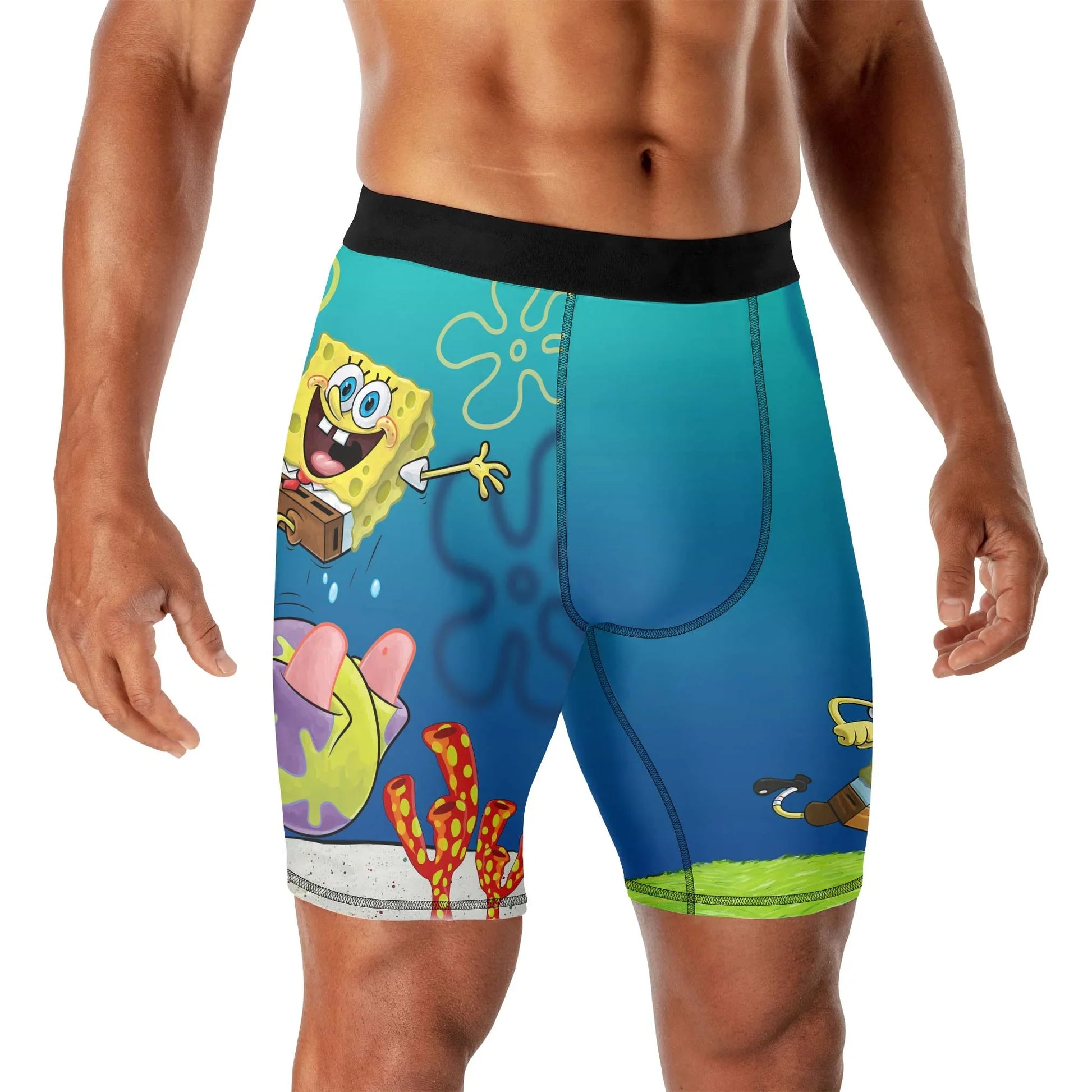 Ocean Pineapple Squad Compression Shorts