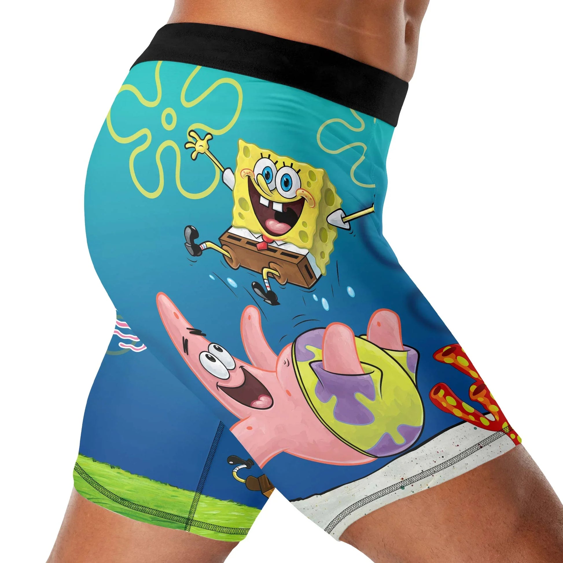 Ocean Pineapple Squad Compression Shorts
