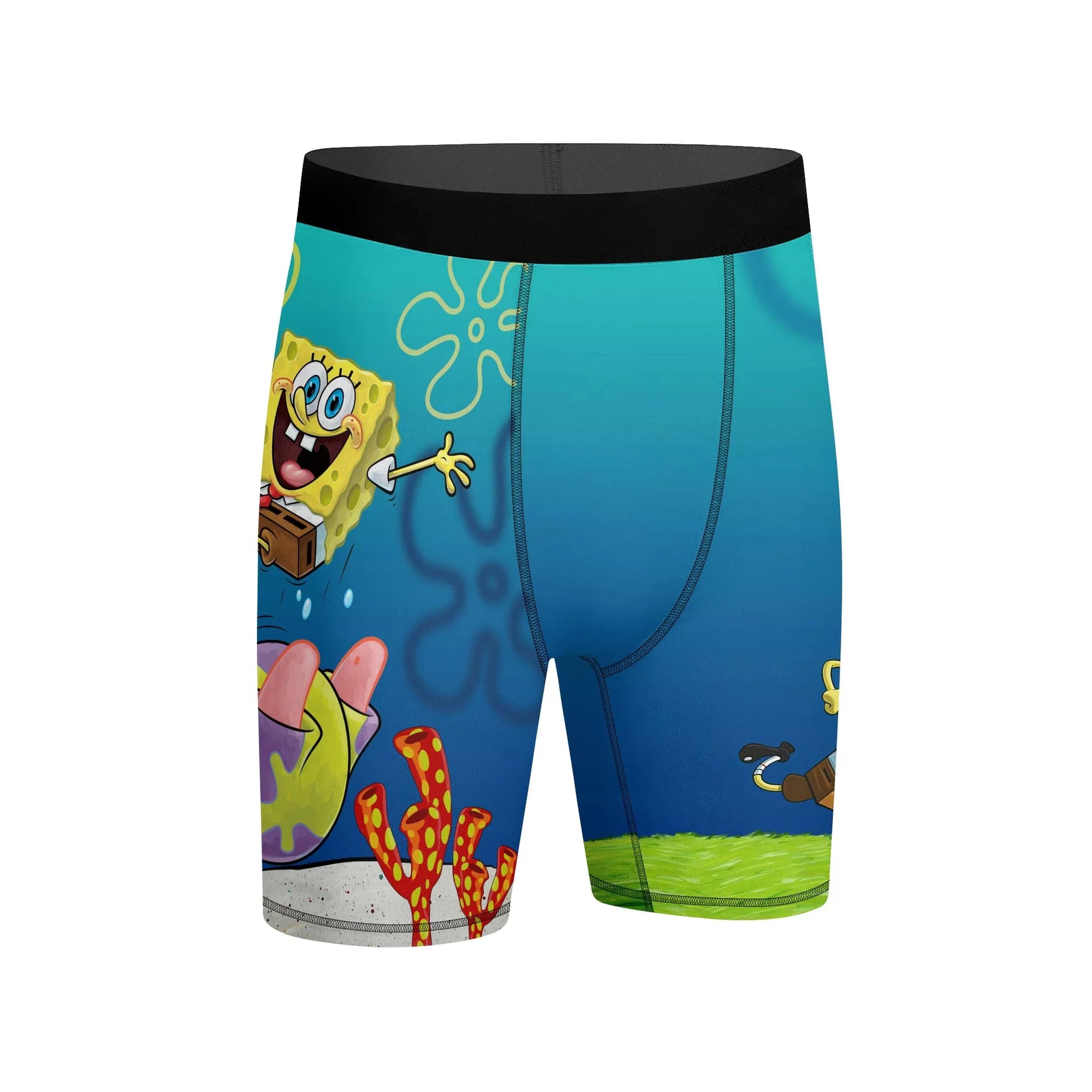 Ocean Pineapple Squad Compression Shorts