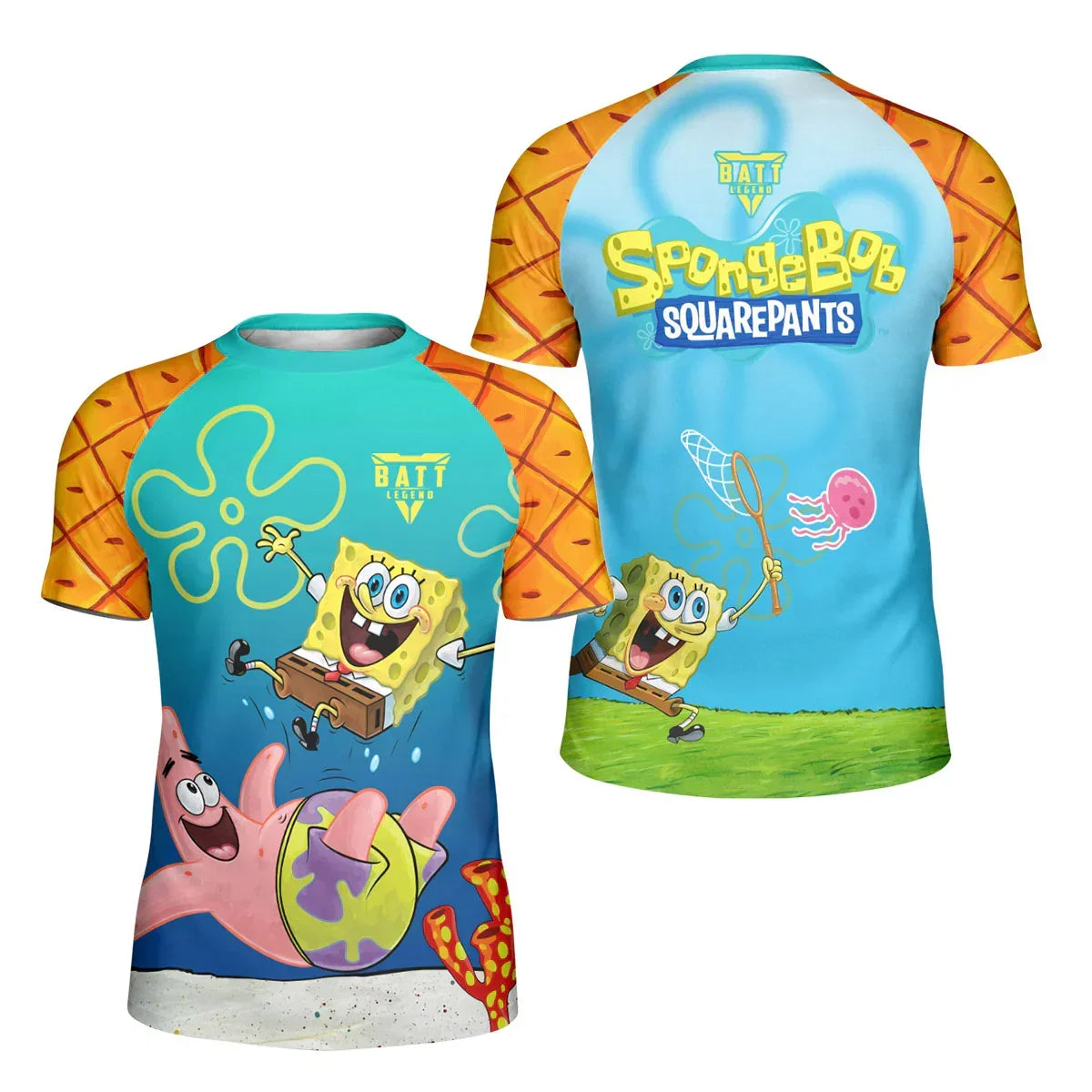 Ocean Pineapple Squad Kids Rash Guard