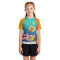 Ocean Pineapple Squad Kids Rash Guard