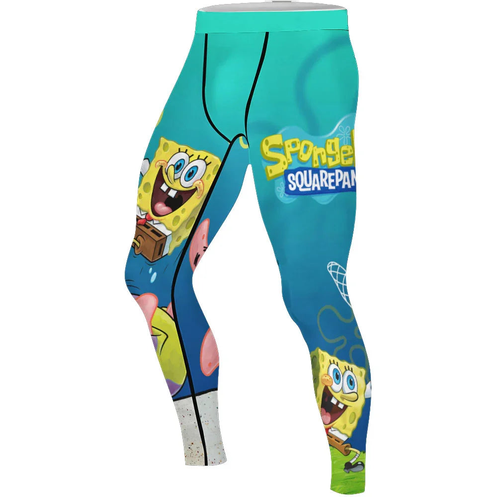 Ocean Pineapple Squad Men's Compression Leggings