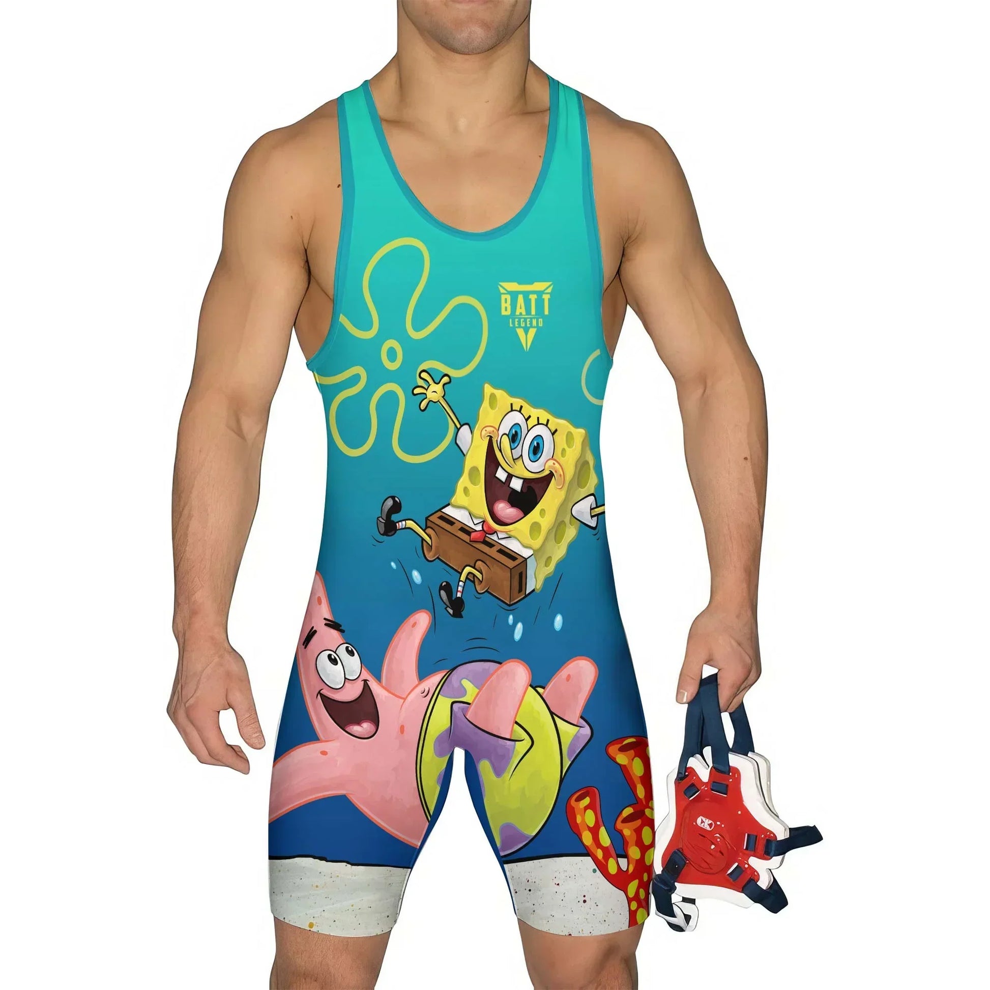 Ocean Pineapple Squad Wrestling Singlet