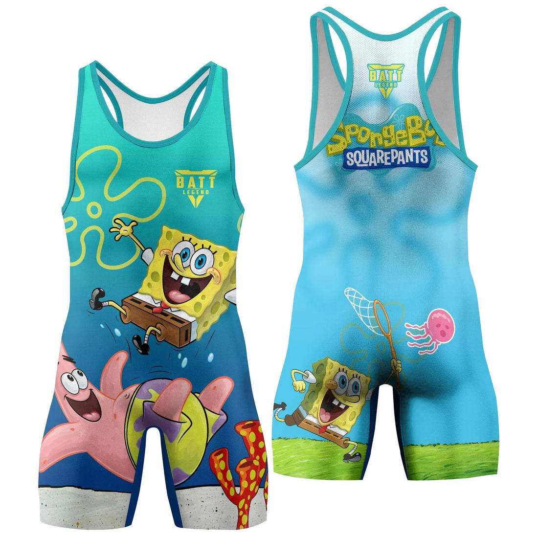 Ocean Pineapple Squad Wrestling Singlet