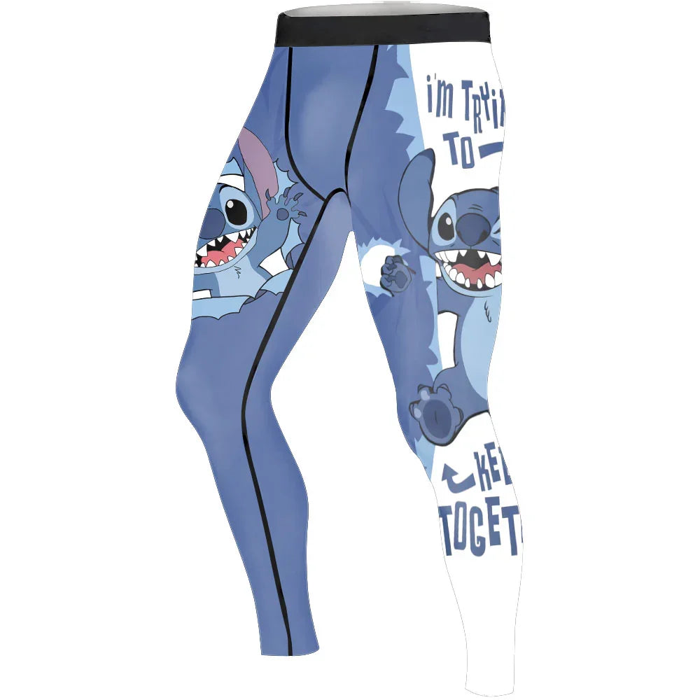 Ohhana Stitch Men's Compression Leggings