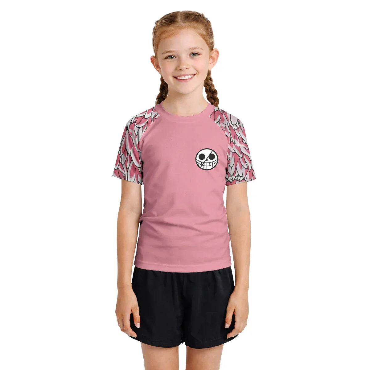 One Piece Doflamingo Family Symbol Kids Rash Guard