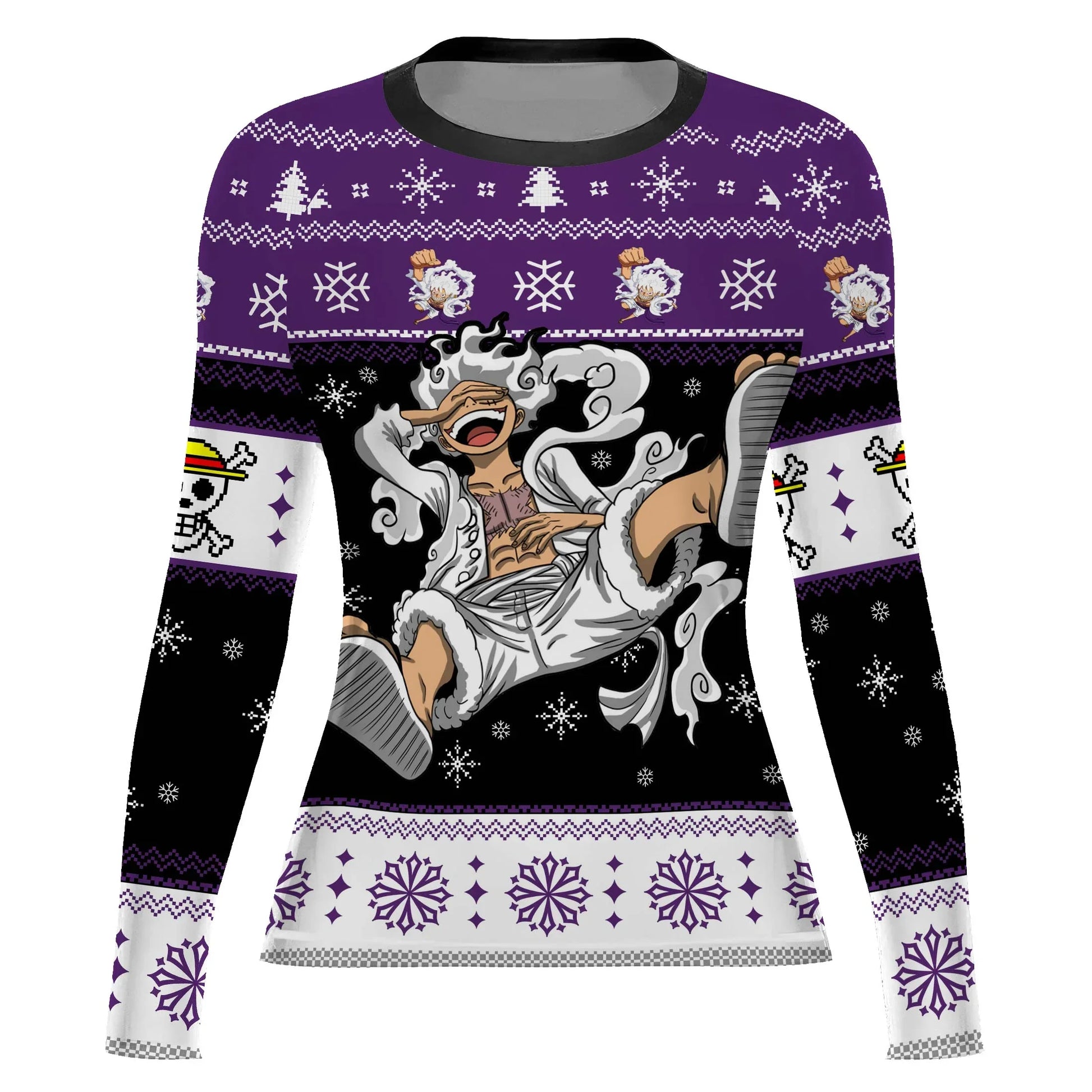 One Piece Luffy Gear Fifth Christmas Rash Guard