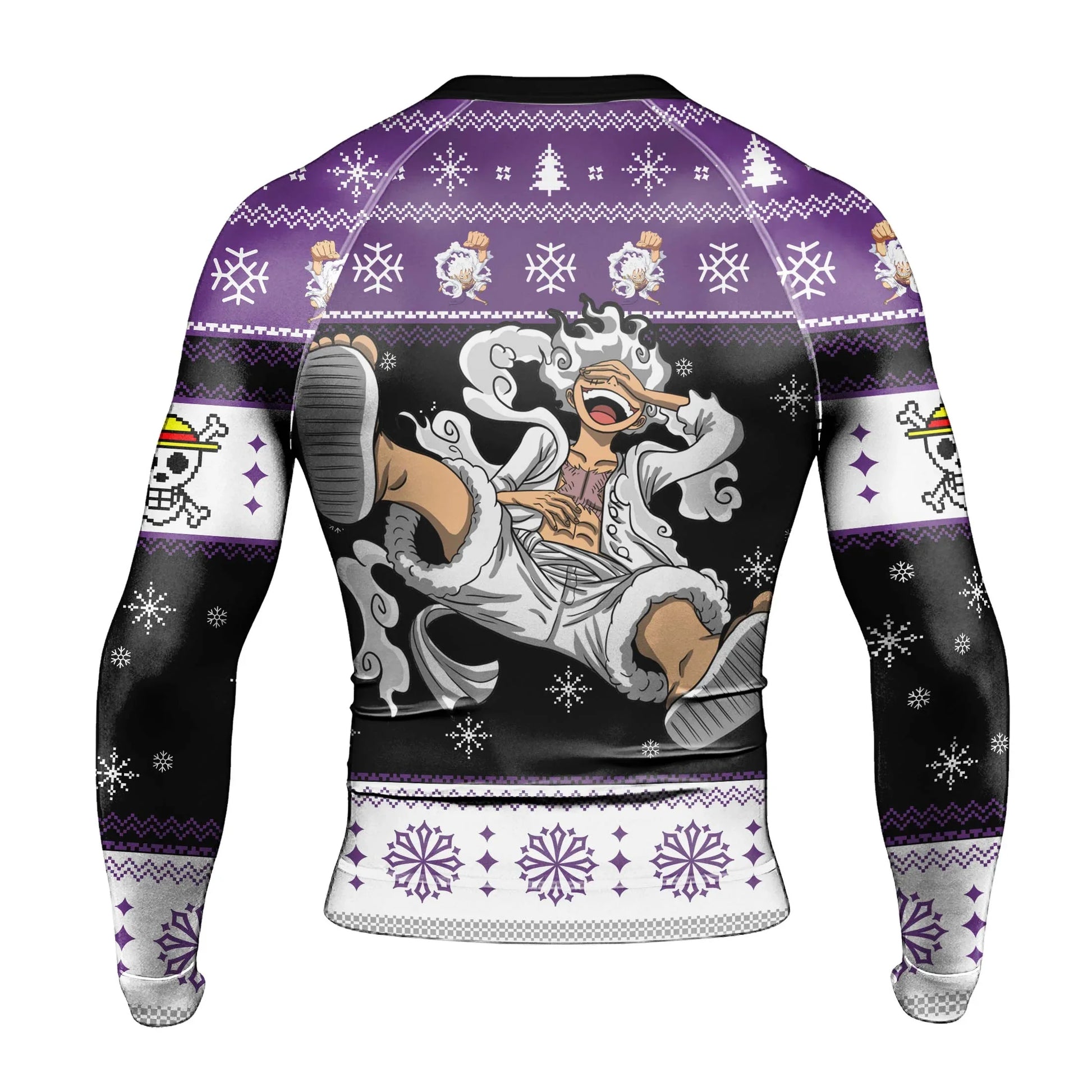One Piece Luffy Gear Fifth Christmas Rash Guard