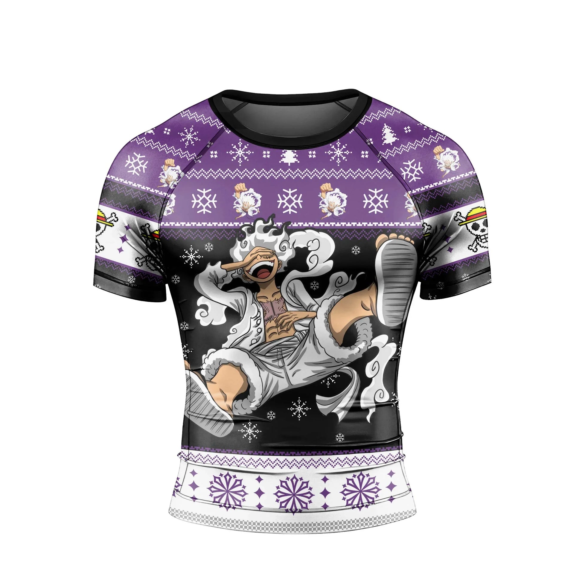 One Piece Luffy Gear Fifth Christmas Rash Guard