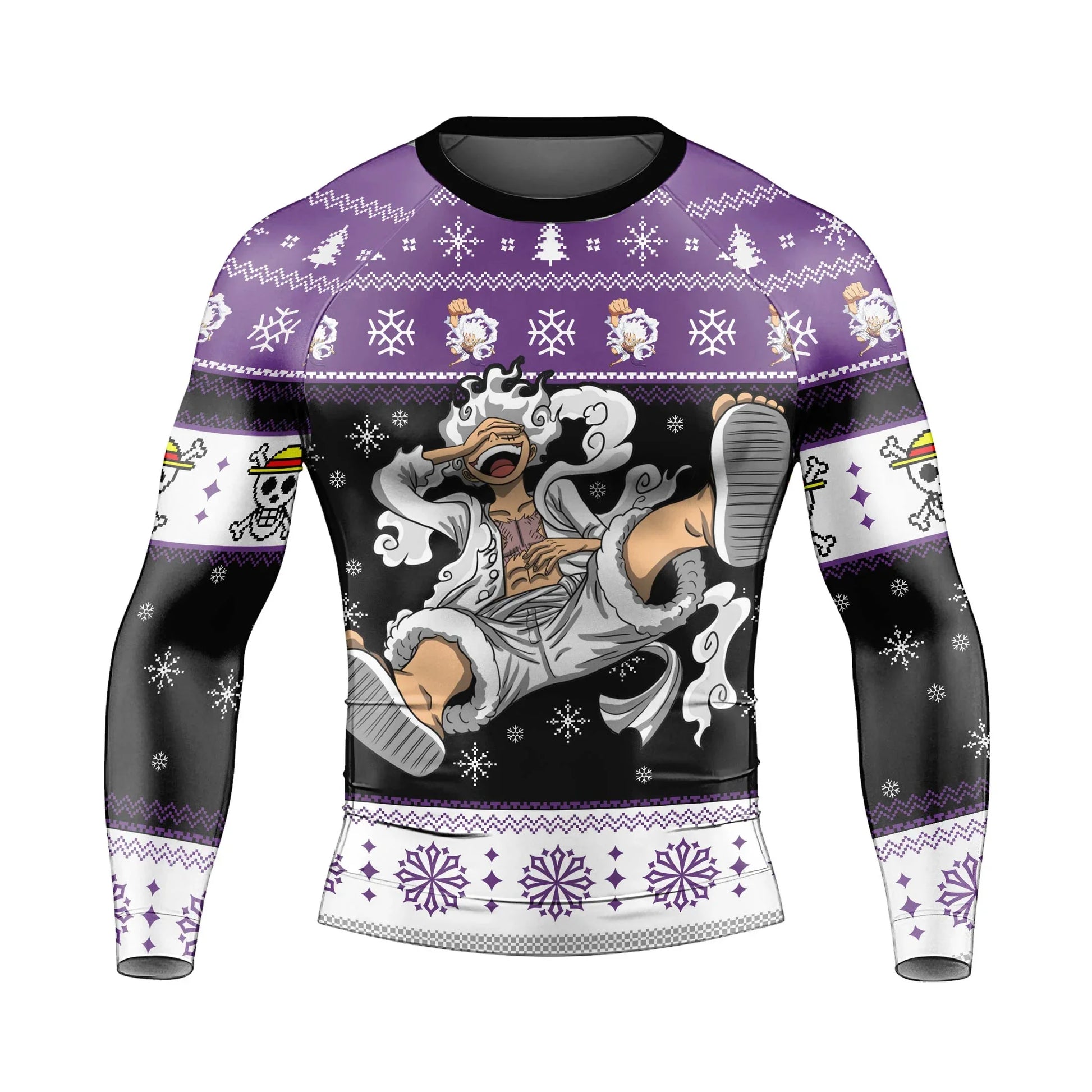One Piece Luffy Gear Fifth Christmas Rash Guard