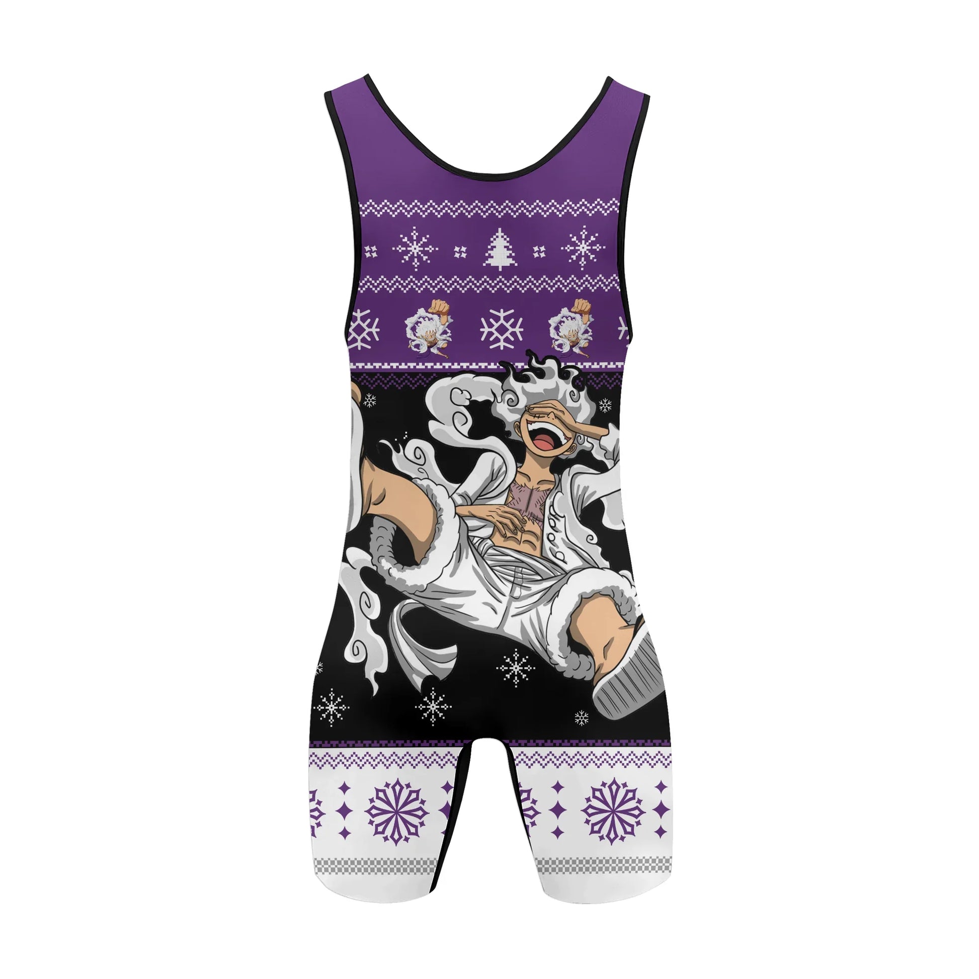One Piece Luffy Gear Fifth Christmas Wrestling Singlet