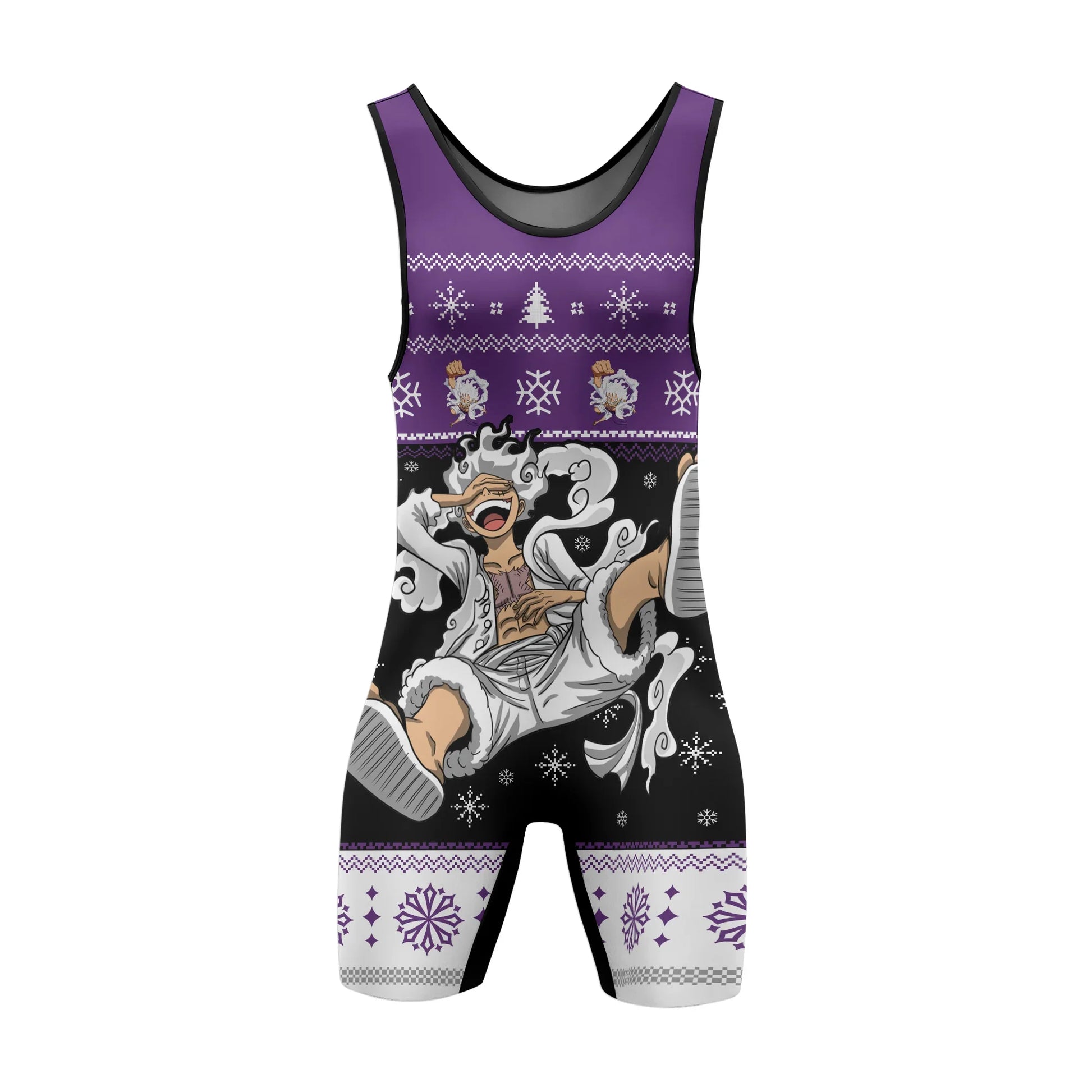 One Piece Luffy Gear Fifth Christmas Wrestling Singlet