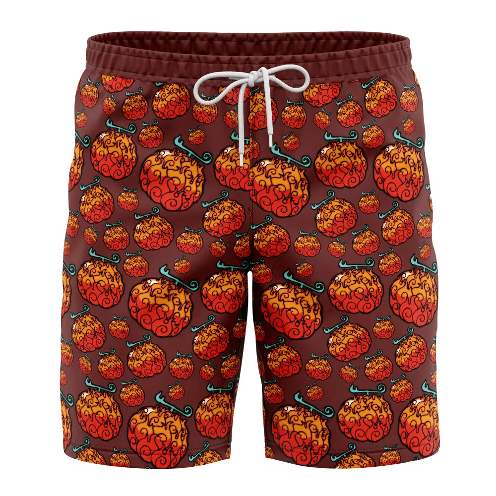 One Piece Mera Mera Fruit Swim Trunks