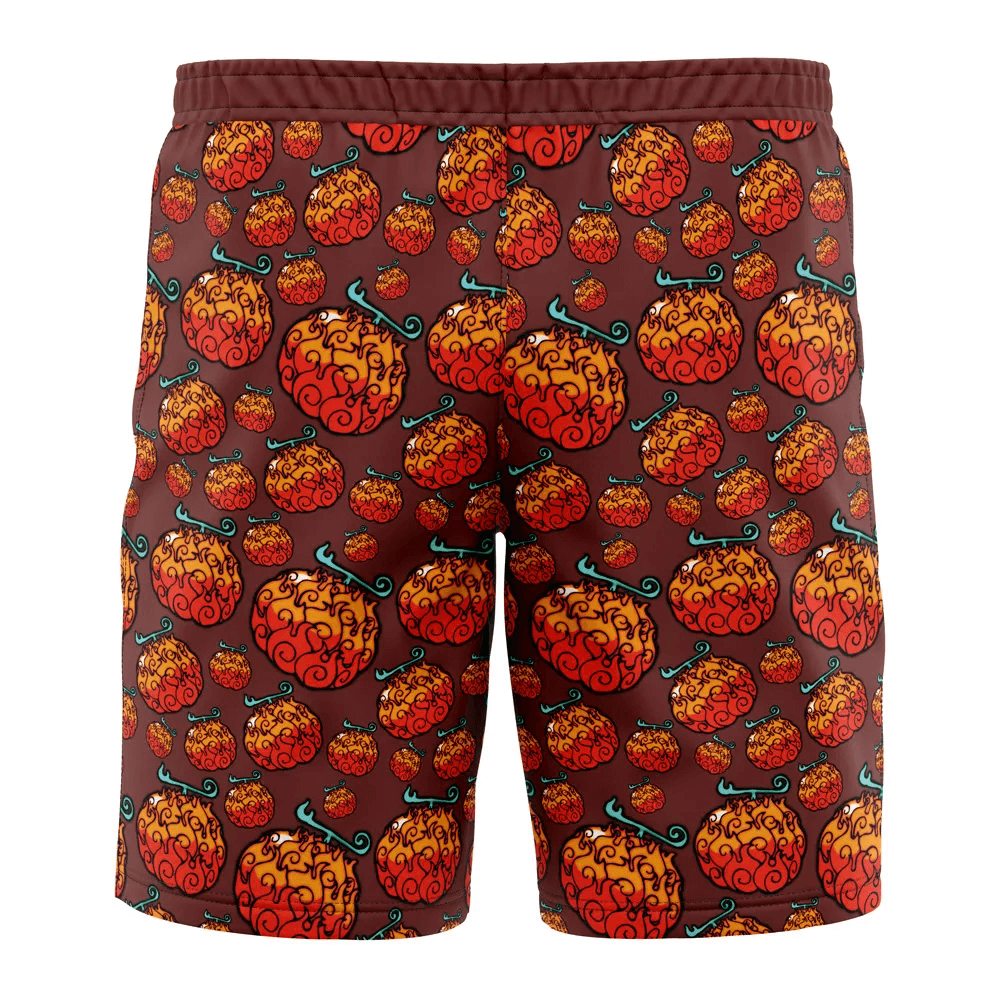 One Piece Mera Mera Fruit Swim Trunks