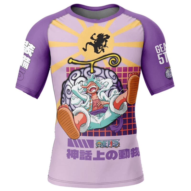 One Piece Sun God Nika Rash Guard | Anime Rash Guard