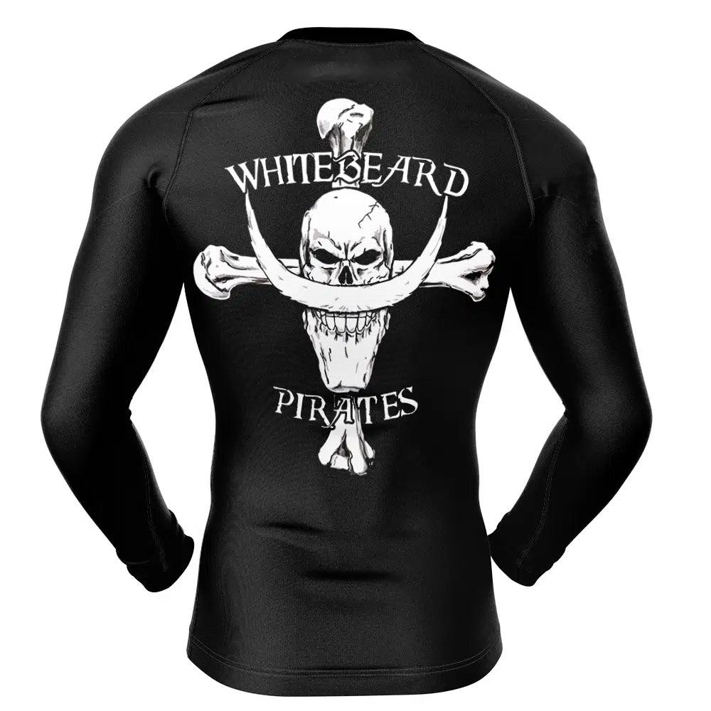 One Piece White Bear Pirate Long Sleeve Rash Guard