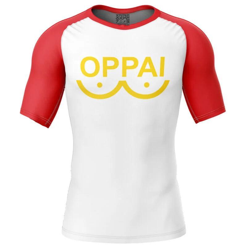 One Punch Man Saitama Oppai Outwears Rash Guard