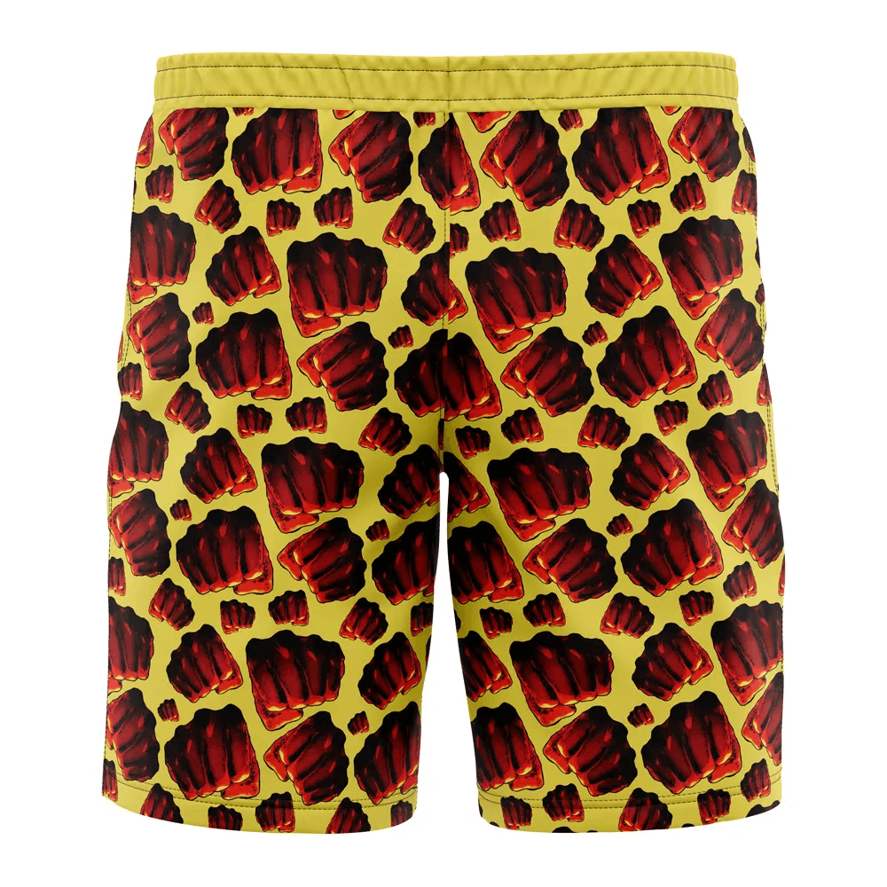 One Punch Man Saitama Punch Swim Trunks