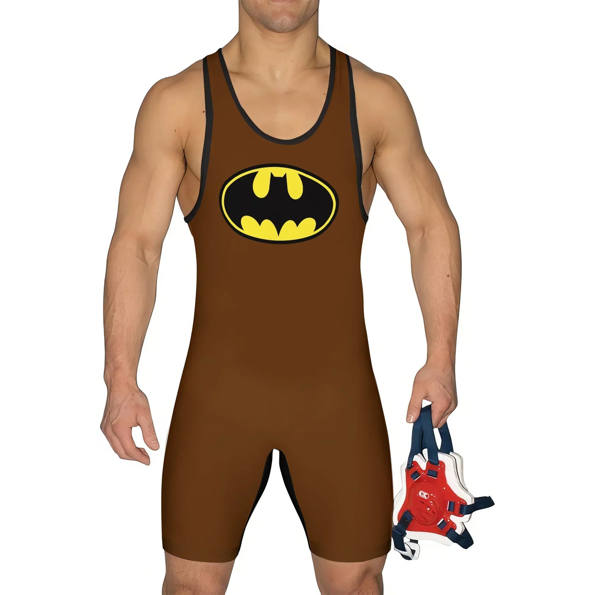 Original Batman Cosplay Men's Wrestling Singlet