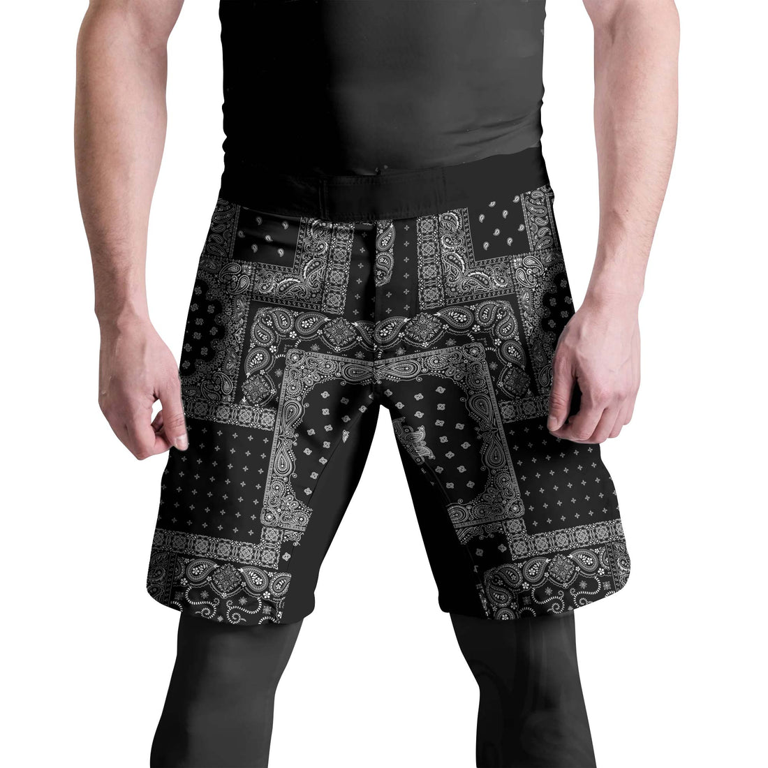 Paisley Wave Fight Shorts