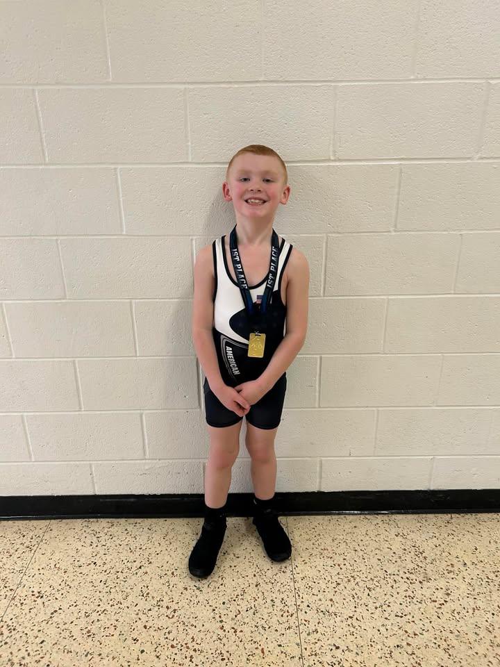 Personalized American Flag Wrestling Singlet