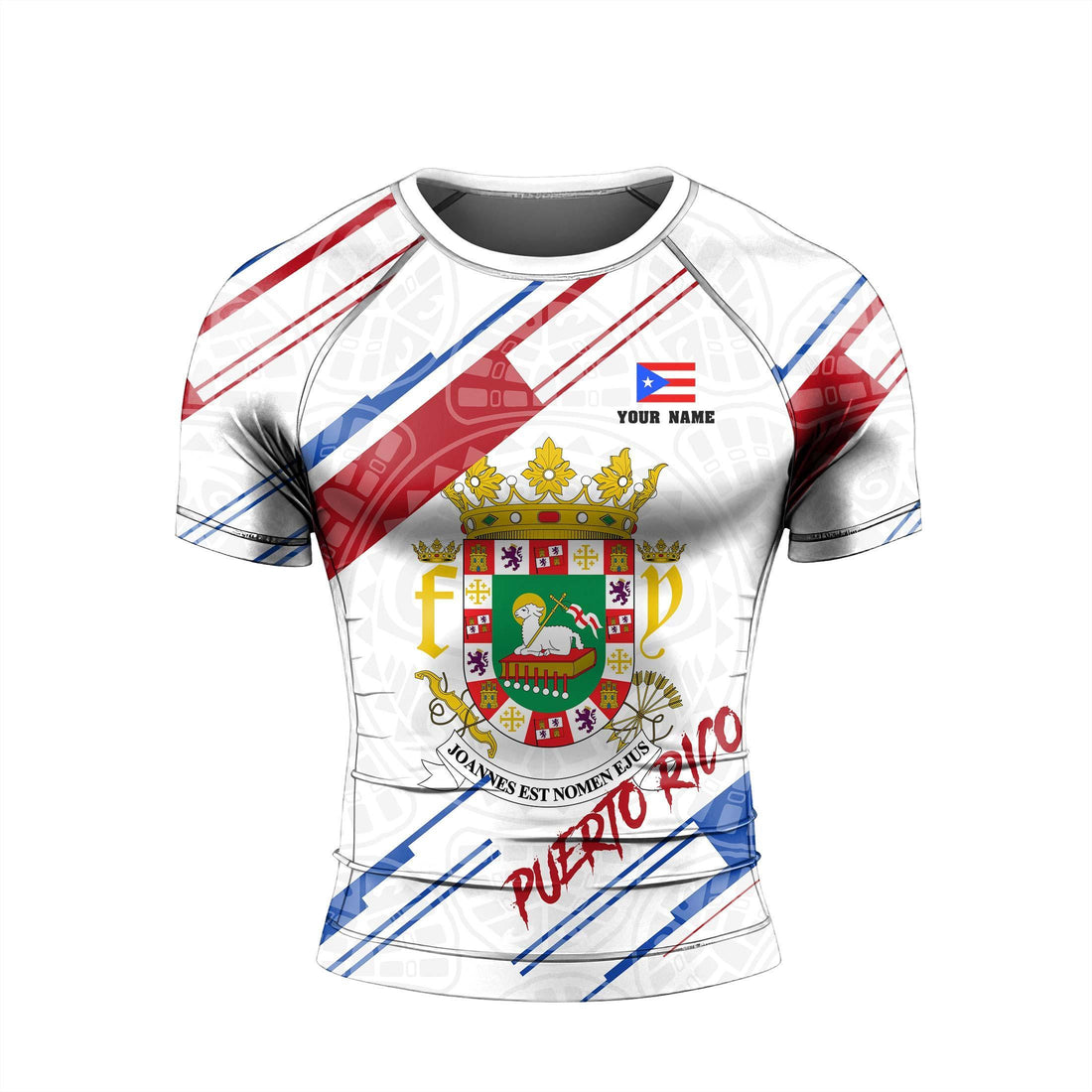 Personalized Borinquen Spirit Rash Guard