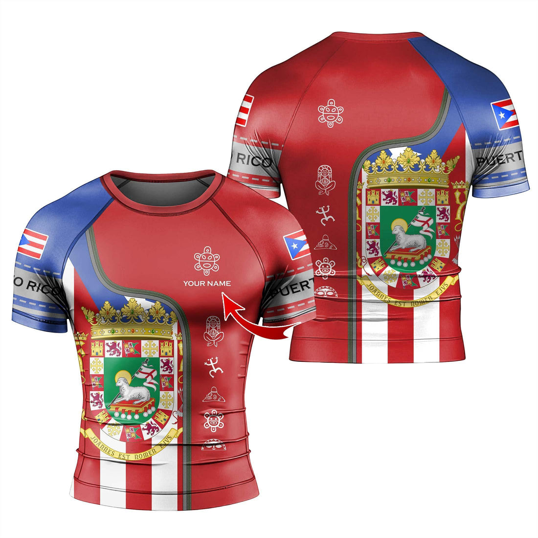 Personalized Caribbean Champion Rash Guard