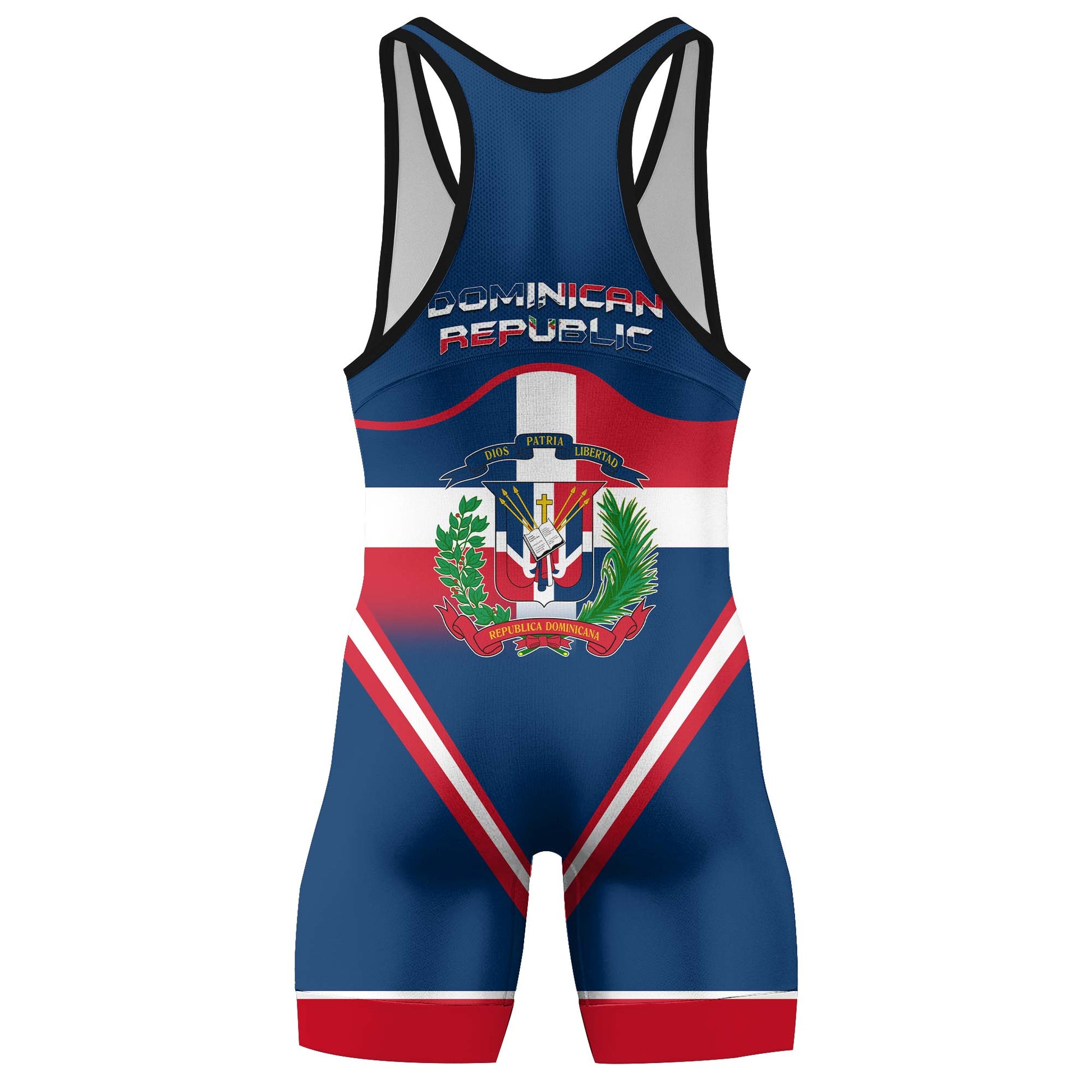 Personalized Dominican Blaze Wrestling Singlets