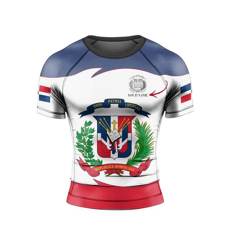 Personalized Dominican Pride Rash Guard