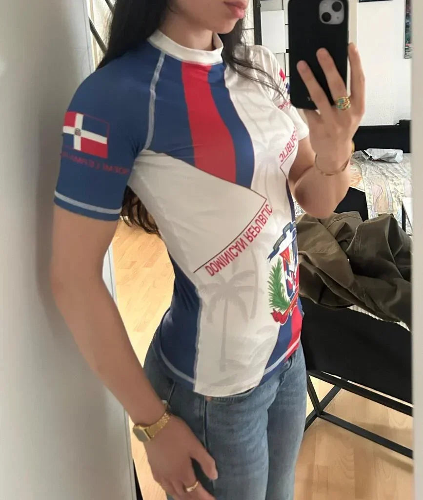 Personalized Dominican Republic Patriot Rash Guard