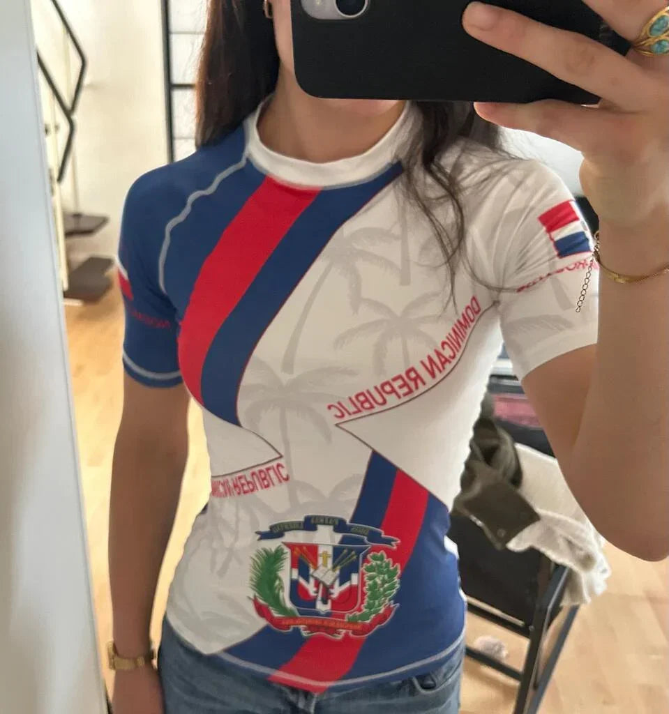 Personalized Dominican Republic Patriot Rash Guard