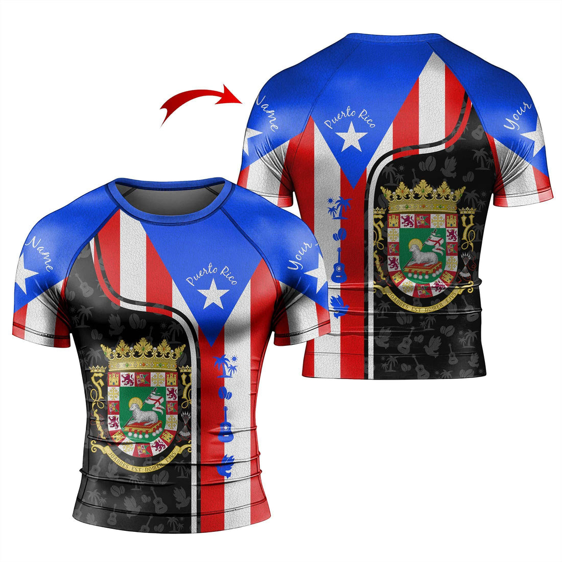 Personalized Isla del Encanto Rash Guard