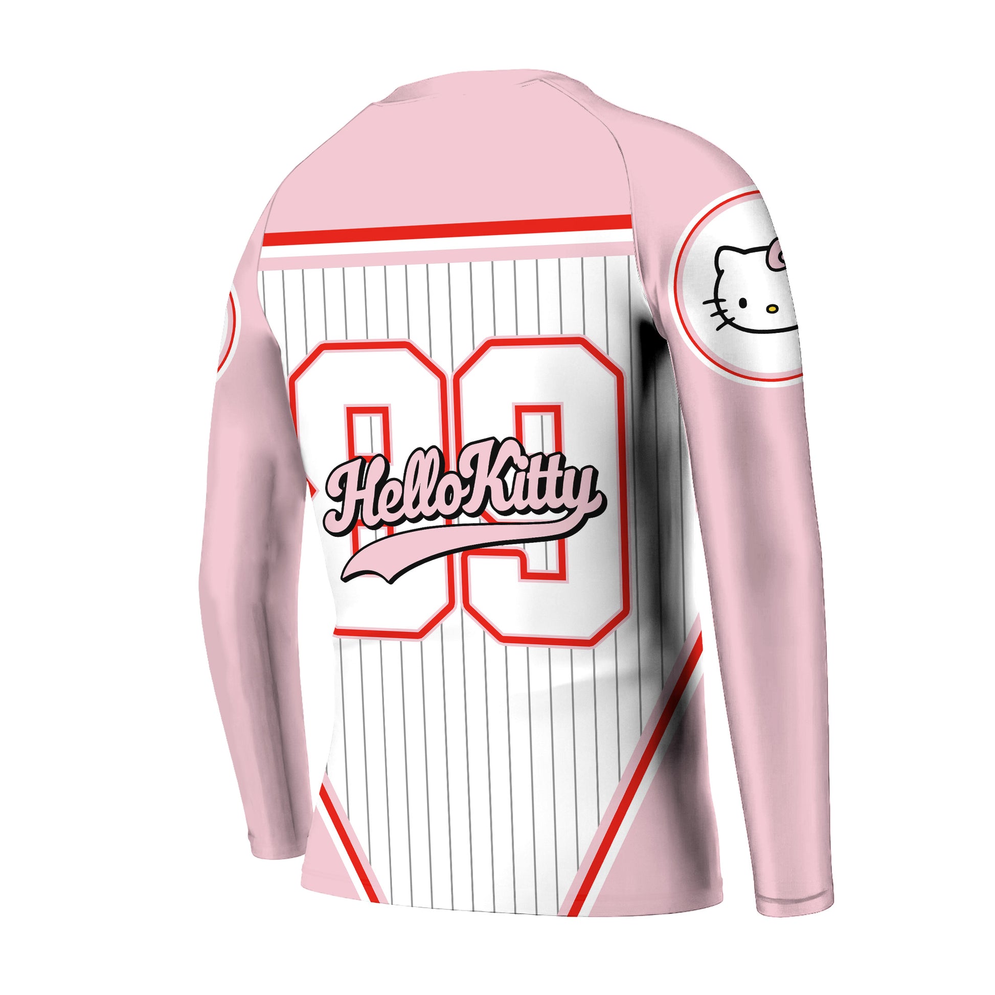 Personalized Jiu Jitsu Hello Kitty Kids Rash Guard