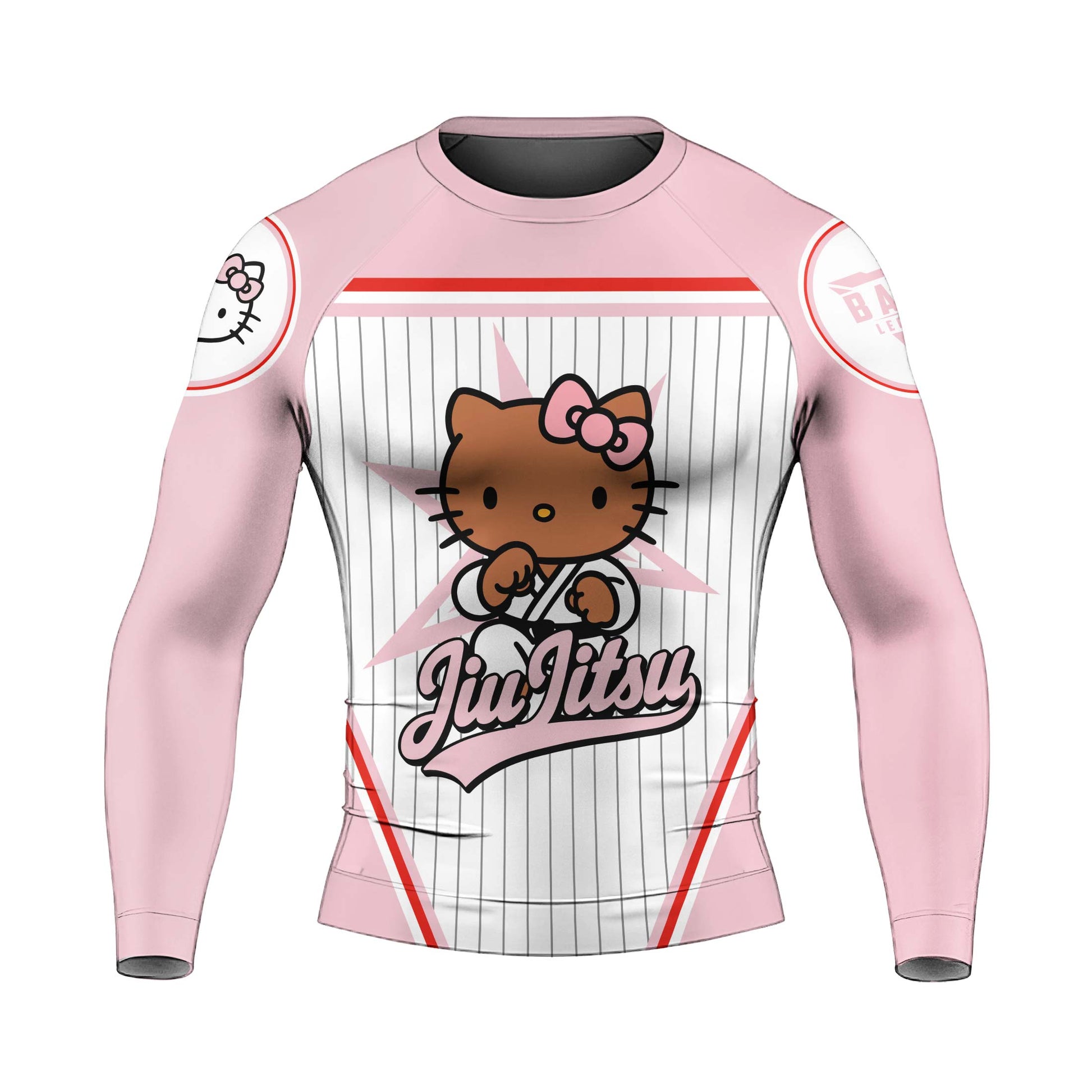 Personalized Jiu Jitsu Hello Kitty Rash Guard