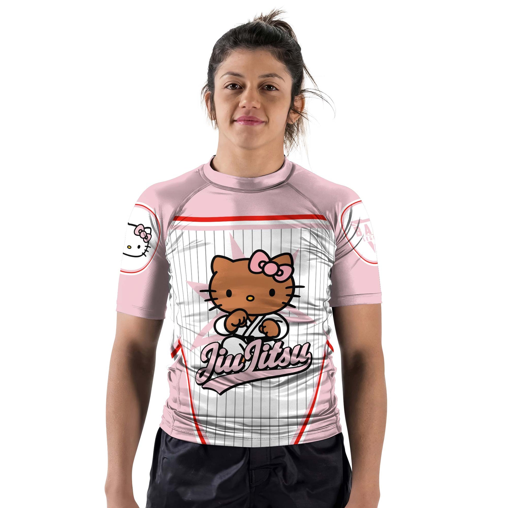 Personalized Jiu Jitsu Hello Kitty Rash Guard