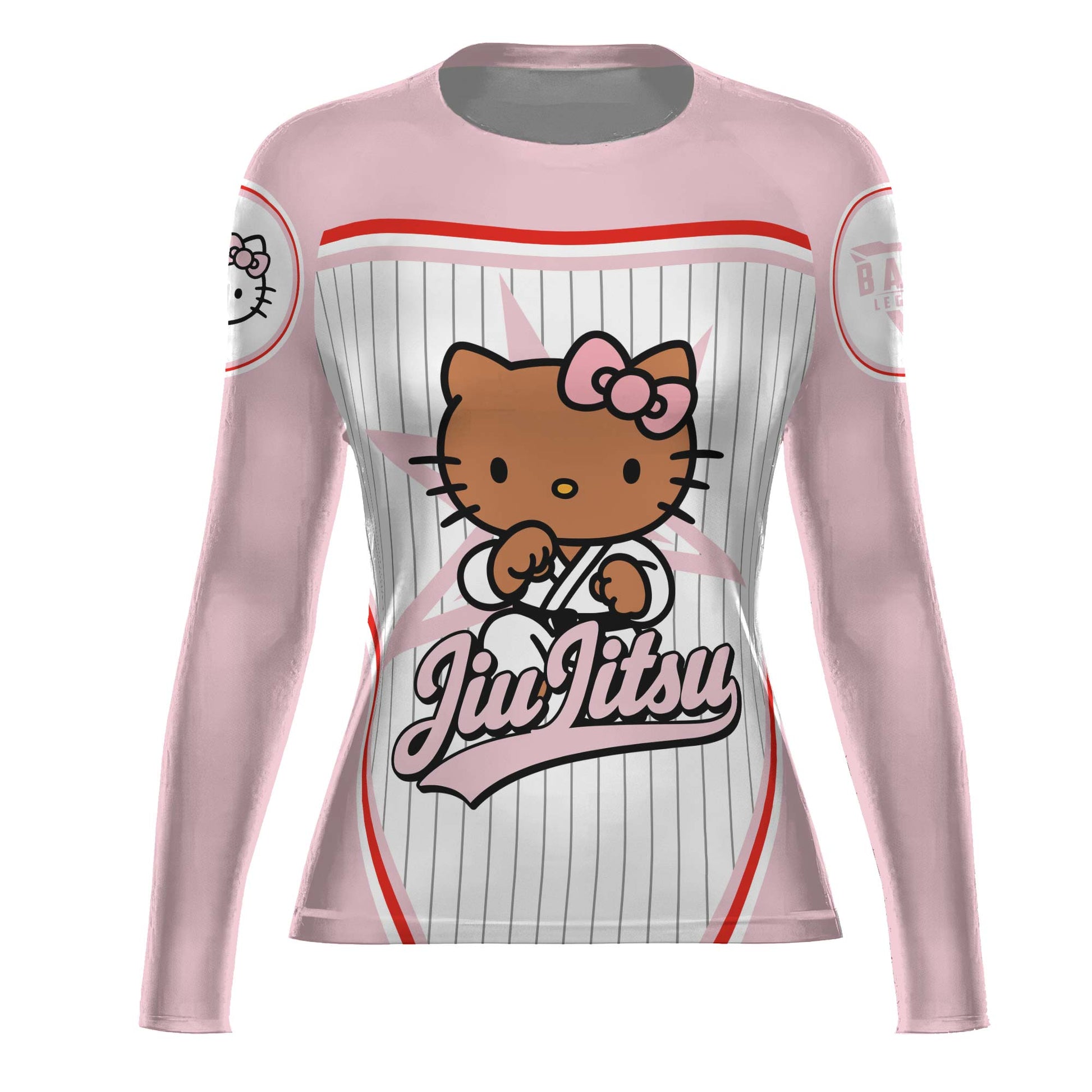 Personalized Jiu Jitsu Hello Kitty Rash Guard