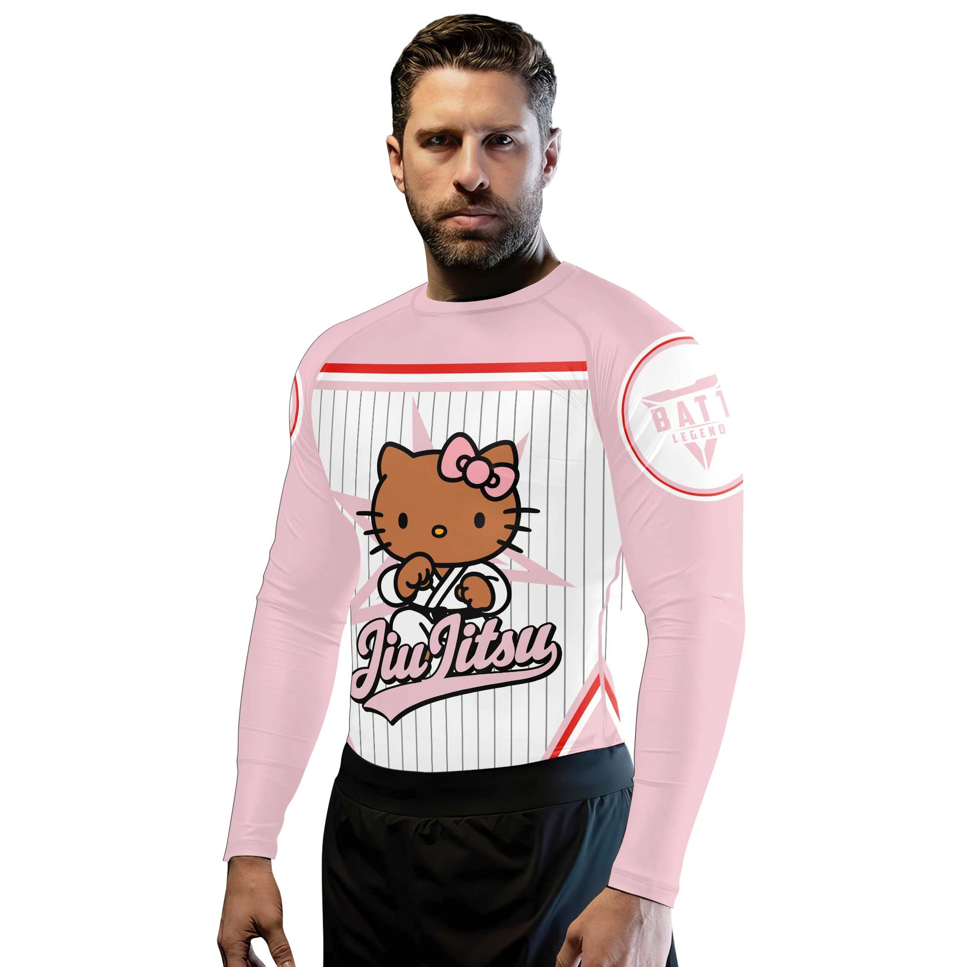 Personalized Jiu Jitsu Hello Kitty Rash Guard