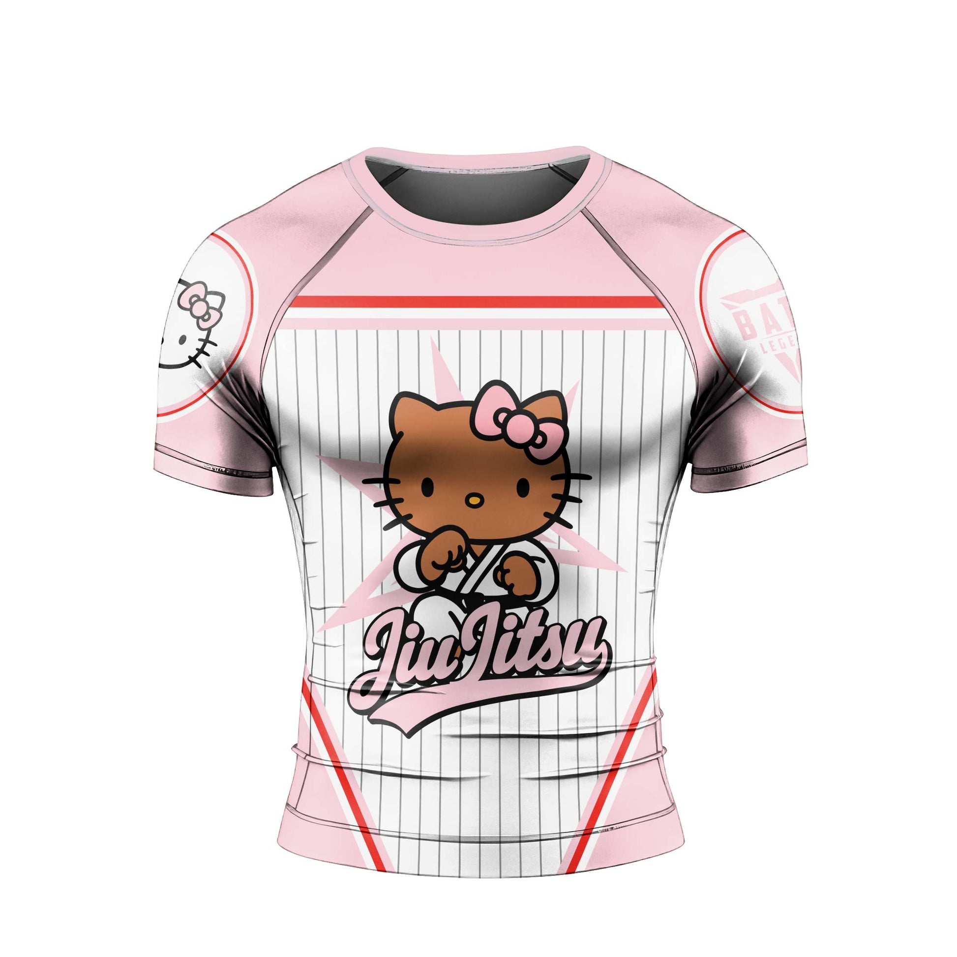 Personalized Jiu Jitsu Hello Kitty Rash Guard