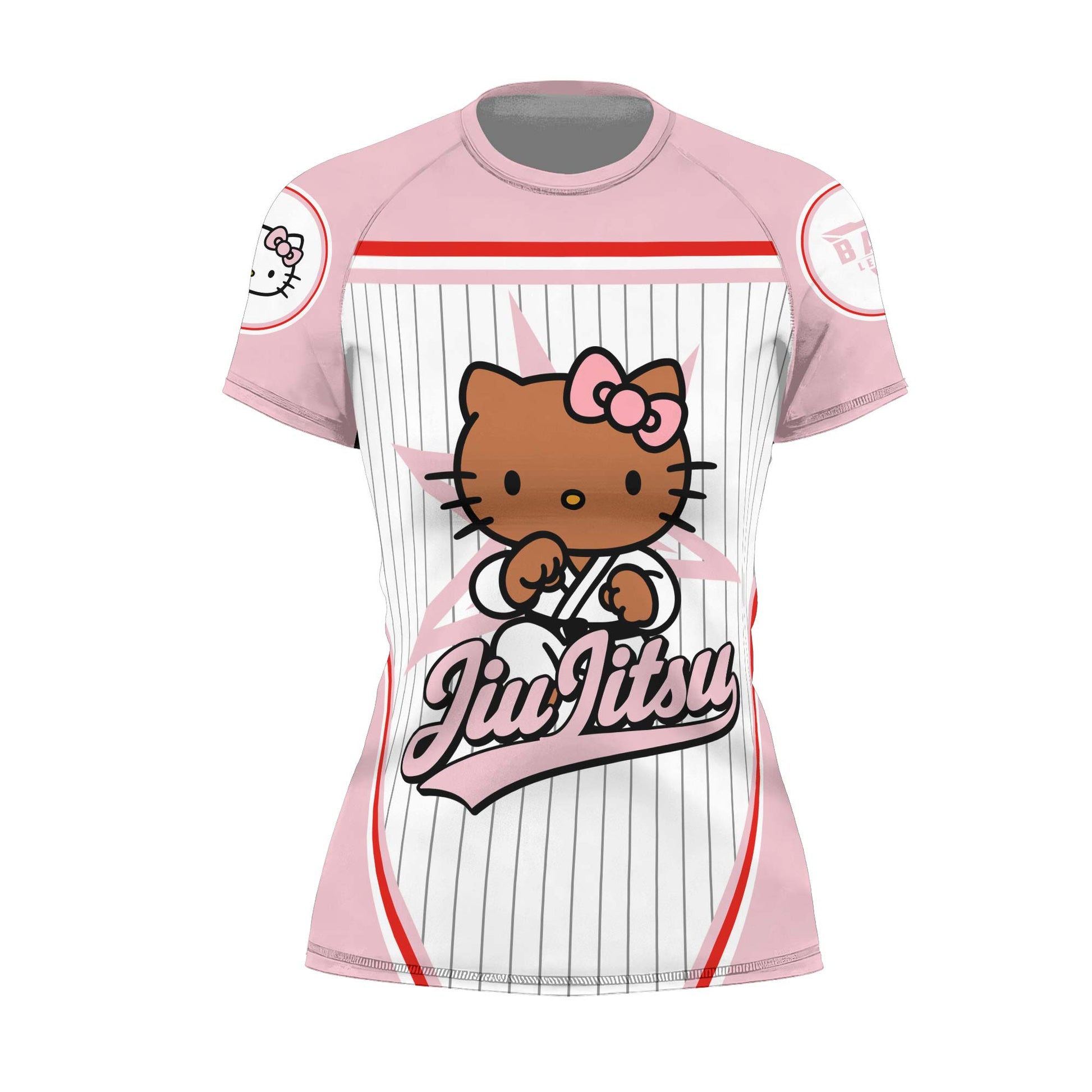 Personalized Jiu Jitsu Hello Kitty Rash Guard