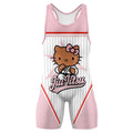 Personalized Jiu Jitsu Hello Kitty Wrestling Singlet