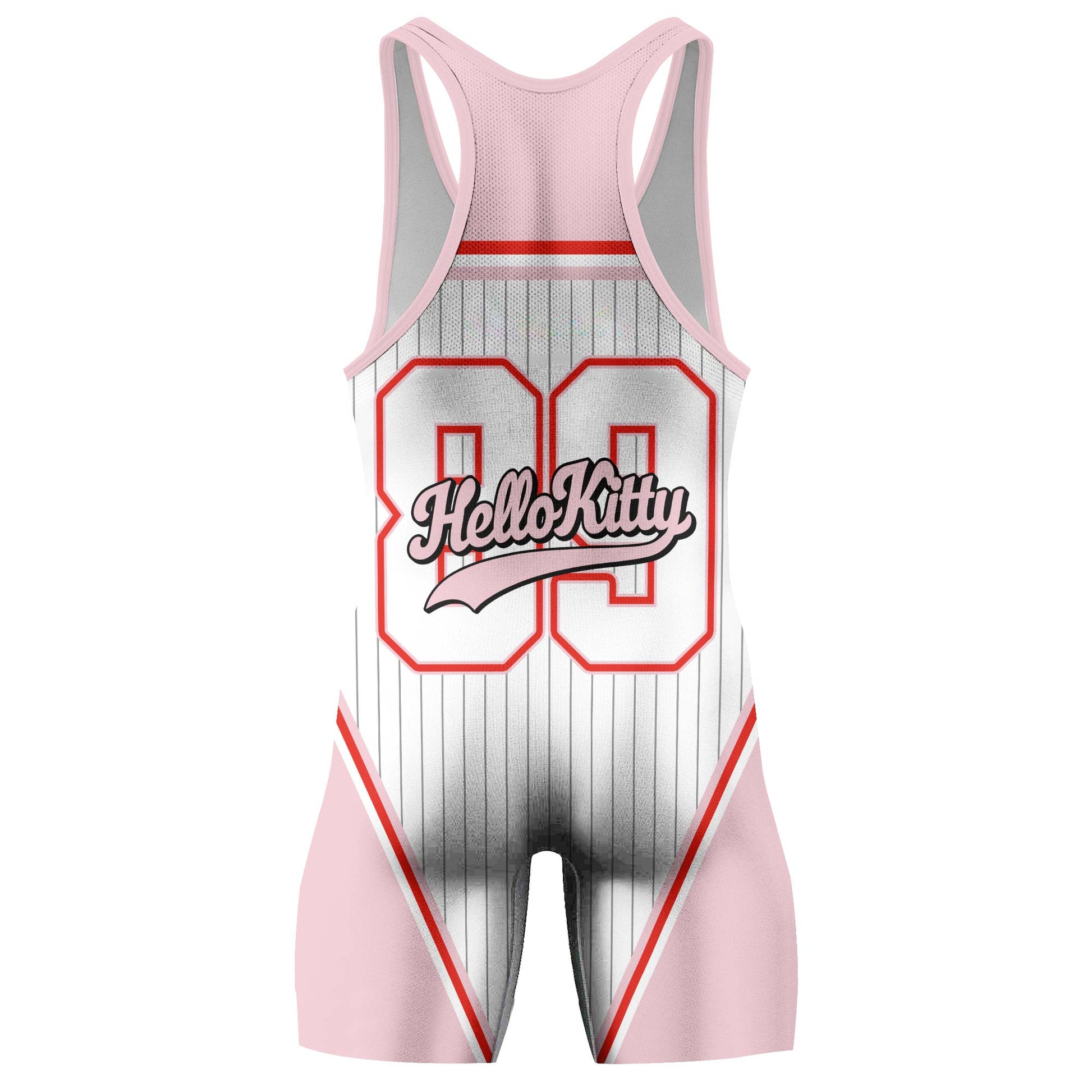 Personalized Jiu Jitsu Hello Kitty Wrestling Singlet