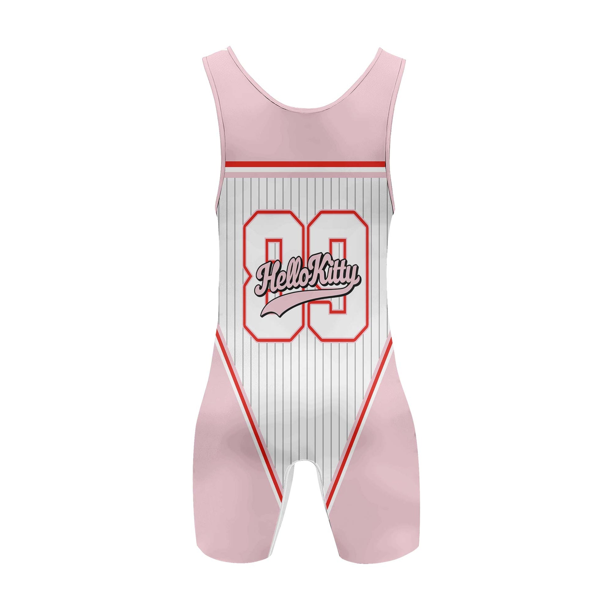 Personalized Jiu Jitsu Hello Kitty Wrestling Singlet