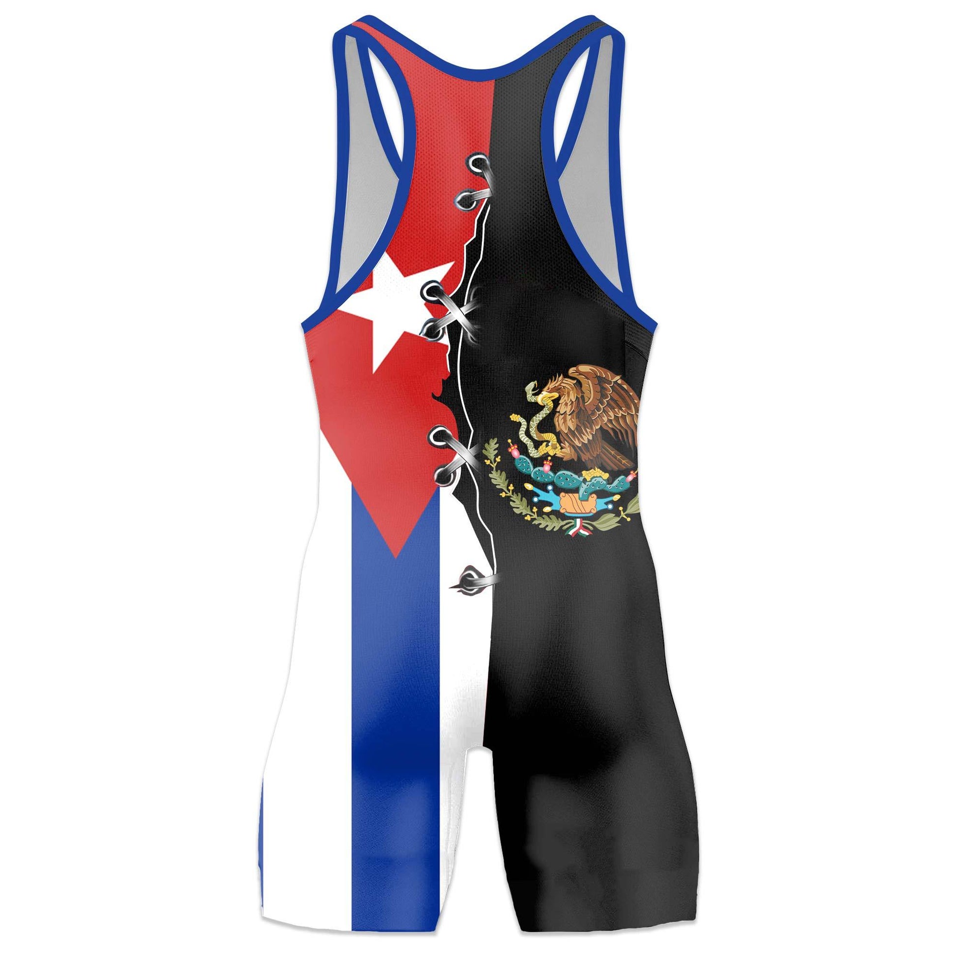 Personalized Mexico Cuba Wrestling Singlet