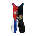 Personalized Mexico Cuba Wrestling Singlet