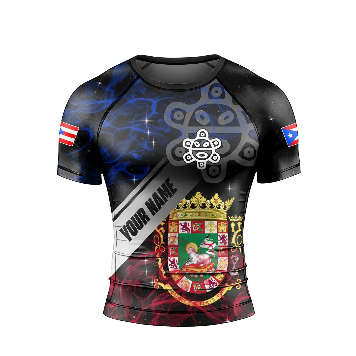 Costa Rica Rash Guard Personalized Puerto Rican Legend Rash Guard | Athletic Rash Guard